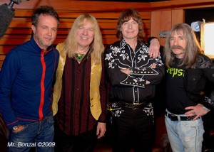 spinaltap_cj_berkblog Pictured (L-R) are CJ Vanston, David St. HUbbins, NIgel Tufnel, and Derek Smalls.